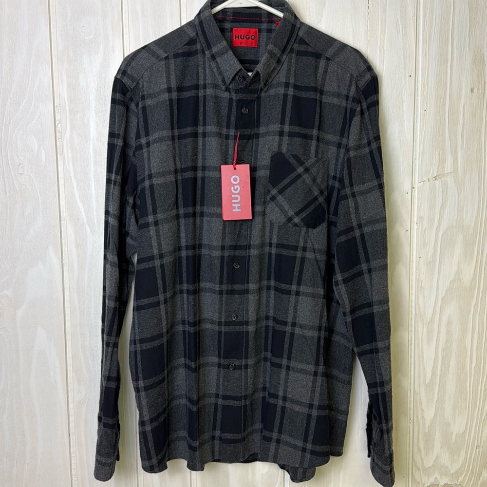 Hugo Boss Ermann flannel men’s shirt